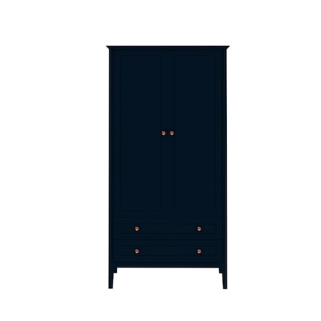 Manhattan Comfort Crown Full Wardrobe in Tatiana Midnight Blue 167GMC4